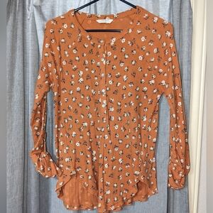 Women's Lucky Brand Henley, Long sleeve, Size M